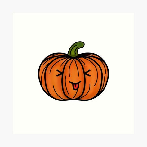 Get my art printed on awesome products. Support me at Redbubble #RBandME: https://www.redbubble.com/i/art-print/Cute-Halloween-Pumpkin-Drawing-2-White-Background-by-Arthemeral/57507058.1G4ZT?asc=u Fall Pallet Ideas, Halloween Pumpkin Drawing, Drawing White Background, Baby Art Crafts, Pumpkin Drawing, Mac Wallpapers, Angel Drawing, Pumpkin Clipart, Best Drawing