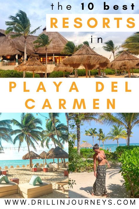 Check out this post for the 10 BEST resorts in Playa Del Carmen, Mexico! Whether you want to travel with kids as a family, stay at an all-inclusive resort, and/or have a romantic vacation as a couple, this post will tell you the best hotels to stay in PDC. Best Places to Stay in Playa Del Carmen | Where to Stay in PDC | #mexicotravel Tulum Mexico Resorts, Playa Del Carmen Resorts, Mexico Itinerary, Best Family Resorts, Best All Inclusive Resorts, Mexico Hotels, Honeymoon Resorts, Mexico Resorts, Family Resorts