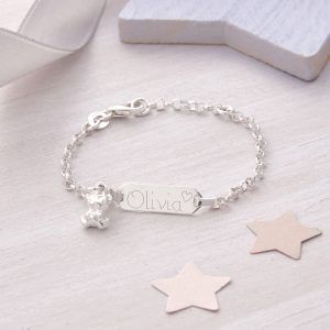 A pretty sterling silver personalised baby bracelet ready to engrave with a name or special date This pretty bracelet can be personalised on the front with a name and heart or star symbol and on the back with a date. Girls will adore this gorgeous piece of forever jewellery personalised especially for them. Baby Girl Silver Jewellery, Silver Bracelet For Baby Girl, Personalised Baby Bracelet, Star Symbol, Jewellery Bracelets, Baby Bracelet, Forever Jewelry, Personalised Baby, Pretty Bracelets