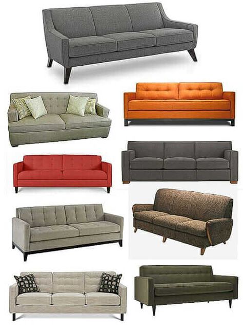 Mid Century Modern Furniture Plans, Sofa Style, Retro Renovation, Retro Sofa, Mid Century Modern Sofa, Food Diy, Mid Century Sofa, Ideas Casa, Hair Food