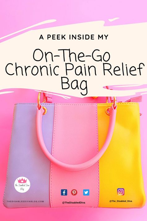 Pink, blue, and yellow block colored handbag Targeted Exercises, Pemf Therapy, Chronic Pain Management, Chronic Pain Relief, Complex Regional Pain Syndrome, Back Pain Remedies, Spoonie Life, Back Pain Exercises, Chronic Condition