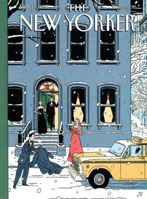 New Yorker Magazine Covers, The New Yorker Covers, New Yorker Cover, The New Yorker Magazine, Modern Shag, New Yorker Magazine, New Yorker Covers, Postal Vintage, Winter City