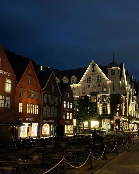 The buildings lining the harbor in Bergen, Norway Norwegian Aesthetic, Christmas In Norway Aesthetic, Norway Lifestyle Aesthetic, Old Scandinavian Aesthetic, Norway Aesthetic, Norway City Aesthetic, Scandinavian City Aesthetic, Sweden Aesthetic, Norway City