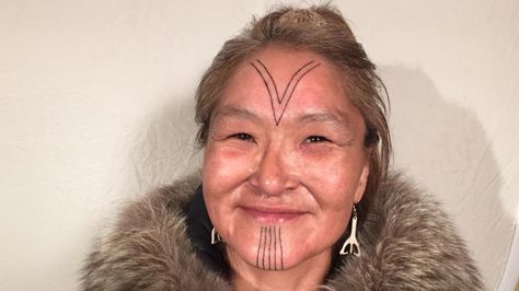 Inuit Tattoos, Inuit Mythology, Woman Face Tattoo, Atla Oc, Boston Tattoo, Small Wave Tattoo, Aboriginal Education, Face Tattoos For Women, Native Tattoos