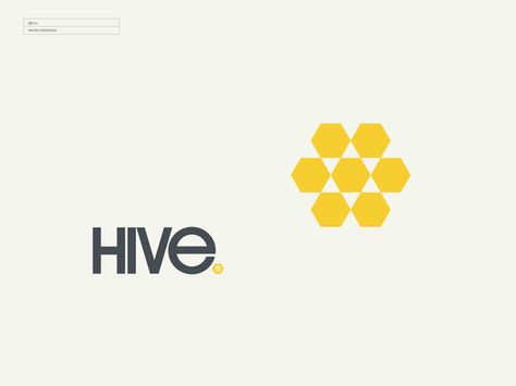 Hive by Seed , via Behance Hive Logo, Logo Bee, Bee Inspired, The Hive, Company Branding, Identity Art, Graphic Design Tips, Logo Branding Identity, Logo Images