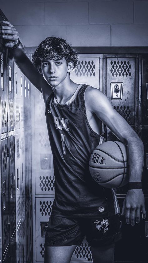 Indoor Basketball Photography, Basketball Gym Pictures, Basketball Locker Room Photoshoot, Boys Sports Senior Picture Ideas, Senior Pictures Basketball Boys, Boy Senior Pictures Basketball, Unique Senior Picture Ideas For Guys Basketball, Basketball Sports Photography, Basketball Pictures Poses For Boys