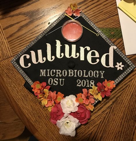 Education Graduation Cap, Graduation Cap Designs College, Elementary School Graduation, College Grad Cap Ideas, College Graduation Cap Decoration, Grad Cap Designs, Diy Graduation Cap, Medical Laboratory Science, Linda Hallberg