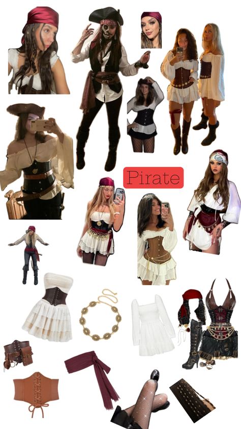 Pirate costume Pirate Fashion, Halloween Costume Outfits, Pirate Costume, Themed Outfits, Costume Outfits, Halloween Outfits, Halloween Costumes, Festival, Halloween