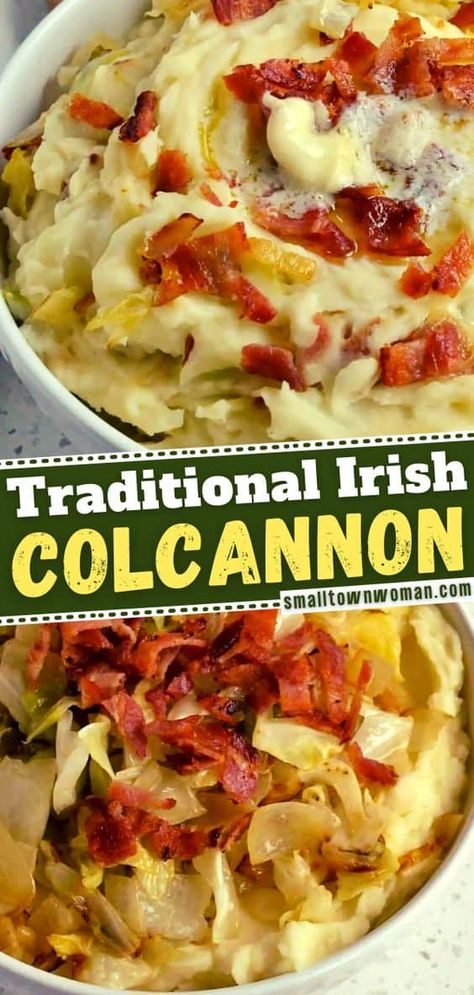 Irish Dinner Recipes, Irish Colcannon, Irish Dinner, Irish Dishes, Cabbage And Potatoes, Sauteed Cabbage, Irish Food, Cabbage Casserole, Cabbage And Bacon