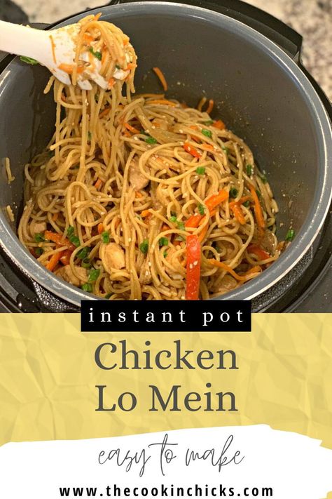 Instapot Chinese Food, Chow Mein Instant Pot, Honey Garlic Chicken Noodles Instant Pot, Frozen Chicken Pasta Instant Pot, Instapot Chinese Chicken, Chicken Lo Mein Instant Pot, Instant Pot Beef Lo Mein, Instant Pot Toddler Recipes, Instant Pot Chinese Food