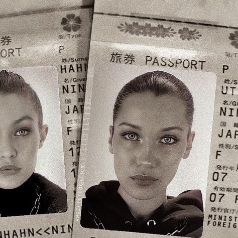 nur on Instagram: “Gigi Hadid and Bella Hadid #gigihadid #bellahadid” Pretty Id Card Picture, Bella Hadid Photos, Isabella Hadid, Passport Pictures, Bella Gigi Hadid, Hadid Sisters, Passport Photo, Id Photo, Model Aesthetic