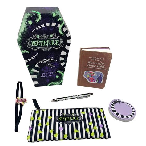 Beetlejuice Deluxe Gift Set - by Insights (Hardcover) Adam Maitland, Beetlejuice Movie, Beetlejuice Halloween, Charm Bookmark, Pocket Journal, Keepsake Books, The Afterlife, Spooky Decor, Enamel Charms