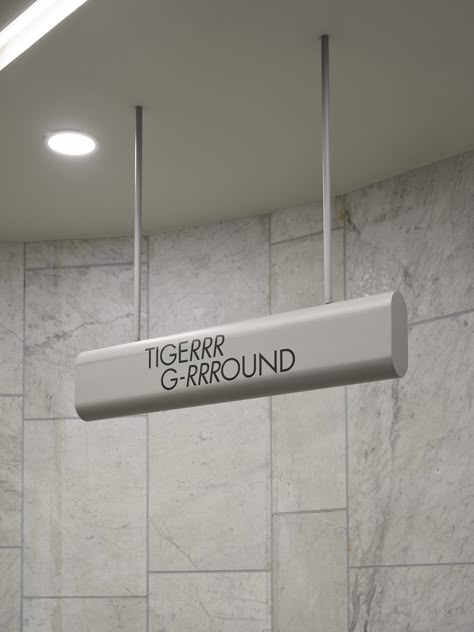 Ceiling Signage, Environment Graphic Design, Hanging Signage, Retail Signage, Retail Store Display, Sign System, Wayfinding Design, Wayfinding System, Interior Signs