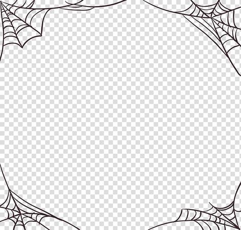 Spider Web Frame, Halloween Borders Frames, Halloween Cobwebs, Web Cartoon, Teacher Crafts, Halloween Svgs, Workout Journal, Spider Web Design, Teacher Craft