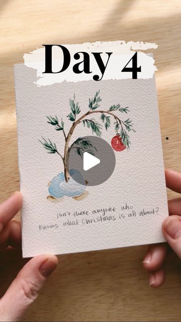 Simple Watercolor Holiday Cards, Easy Diy Watercolor Christmas Cards, Easy Holiday Watercolor, Small Christmas Watercolor Paintings, Simple Painted Christmas Cards, Watercolor Painting Christmas Card Ideas, Watercolour Christmas Cards Tutorials, Easy Watercolor Christmas Cards Tutorial, Christmas Simple Paintings