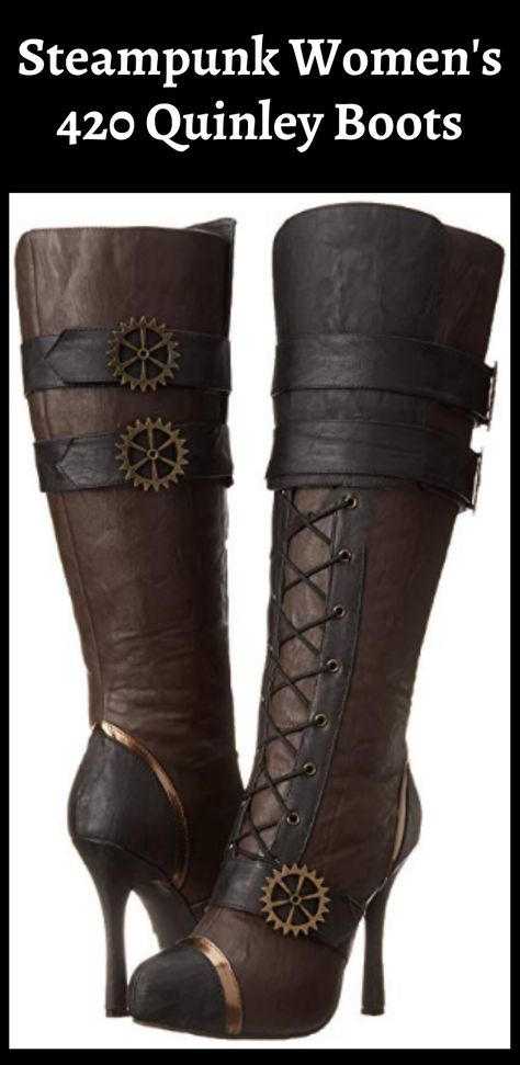 Steampunk Boots Women, Steampunk Shoes, Steampunk Boots, Ellie Shoes, Dr Shoes, Brown Boots Women, Slouchy Boots, Womens Combat Boots, Steampunk Costume