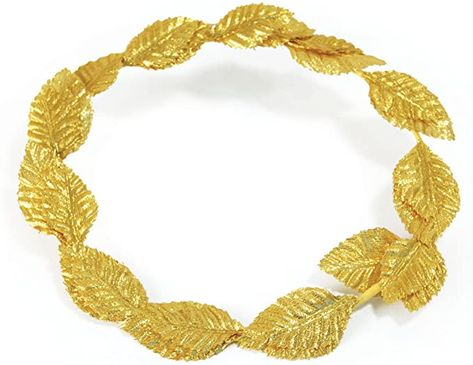 Bristol Novelty BA321 Deluxe Roman Laurel, Mens, Gold, One Size : Bristol Novelty: Amazon.co.uk: Toys & Games Toga Fancy Dress, Gold Laurel Wreath, Vine Headband, Greek Costume, Leaf Headpiece, Headpiece Accessories, Leaf Crown, Goddess Costume, Head Wreath