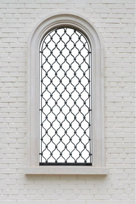 Exterior Arched Window Trim Ideas, Arch Window Exterior, Types Of Arches, Window Structure, Grill Designs, Burglar Bars, Window Glass Design, Window Protection, Windows Ideas