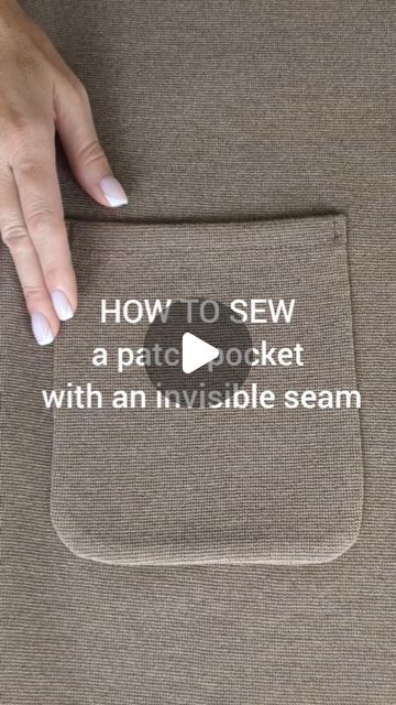 Stylish PDF sewing patterns on Instagram: "☝️How to sew a patch pocket on knitwear with an invisible seam, just like on a new cardigan #eps_joker , the pattern of which has just been released.

Video with voice, useful viewing! 

All my patterns are here, enjoy sewing❤️: 
https://elenapatternstudio.com/

Link to my pattern boutique in bio
#eps_patterns" Sewing Cardigan Pattern, Sewing Pockets Tutorial, Sewing A Pocket, How To Sew A Pocket, How To Sew Pockets Into A Jacket, Invisible Seam Sewing, Patch Pocket Pattern, In Seam Pocket, How To Sew A Pocket Inside A Jacket