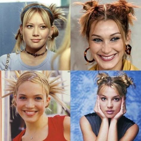 Hannah Montana Hairstyles, 2000 Hairstyles, Early 2000s Hairstyles, 00s Party, 2000s Hair, 90s Party Outfit, 2000s Hairstyles, Y2k Theme, 90s Fashion Trends