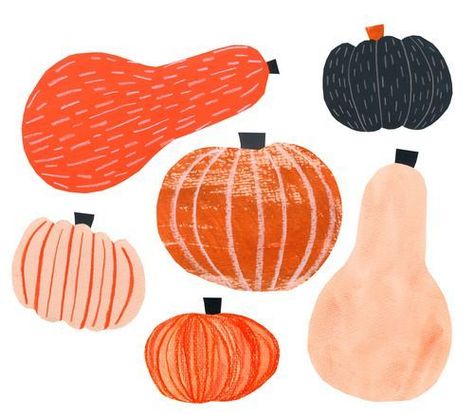 Collage Texture, October Design, Autumn Drawing, Pumpkin Illustration, Illustration Collage, Texture Print, Orange Autumn, Thanksgiving Wallpaper, Autumn Illustration