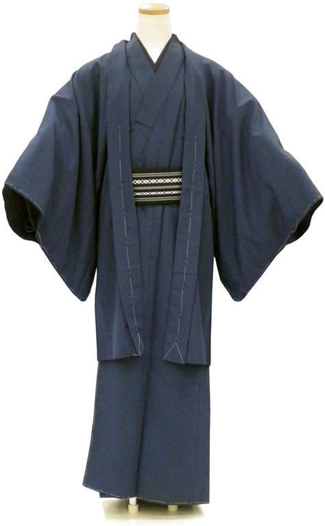 Kimono Nagoya — It’s a little disappointing to me that men’s... Traditional Japanese Mens Clothing, Yukata Men, Yukata Male, Kimono For Men, Kimono Men Fashion, Man Kimono, Blue Haori, Kimono Male, Japanese Traditional Clothing Men