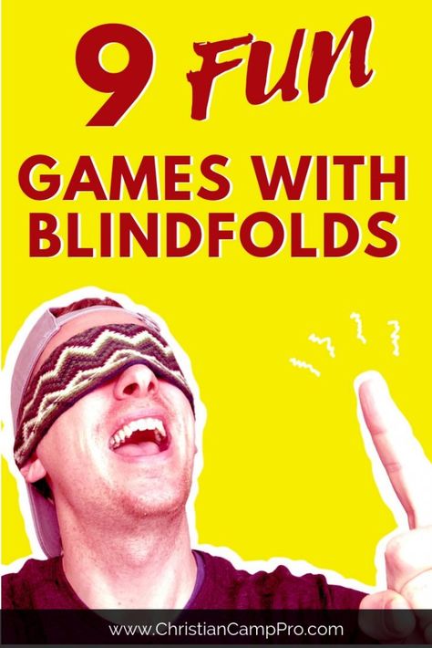 9 fun games with blindfolds - Whether it’s a group activity, team building exercise, kid’s party or youth camp, games are definitely one of the best ways to make any event entertaining!  But, why not spruce it up with these fun games with blindfolds?  Using blindfolds will heighten it up the notch and will make your event jump from entertaining to unforgettable. #games #blinds #funny #christian #youthgroup #youth #retreat Blindfold Games Funny, Blindfolded Games For Kids, Blindfold Games For Kids, Trust Games For Kids, Funny Team Building Games, Blind Fold Games, Yw Activity Ideas, Cooperative Games For Kids, Kids Ministry Games