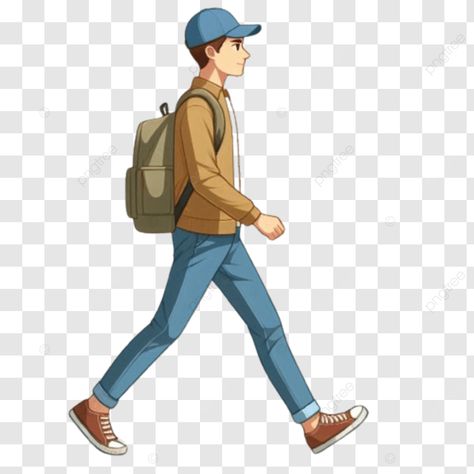 a man in walk cartoon art Man Walking Illustration, Walking Images, Walking Cartoon, Boy Walking, Transparent Image, Art Cartoon, Ad Art, Art Png, Business Flyer