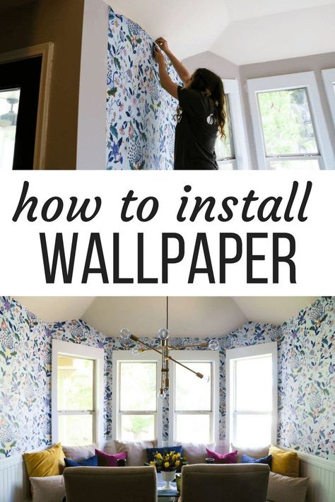 A full tutorial for how to install wallpaper. This Anthropologie Sylvia wallpaper is absolutely gorgeous and makes a huge statement in this dining nook! Learn how to hang wallpaper in your own dining room - it's not as hard as you think! #diy #diyproject #diningroom #kitchen #home #homedecor Diy Wallpaper Ideas, Anthropologie Wallpaper, Hang Wallpaper, Install Wallpaper, Walls Ideas, Dining Room Wallpaper, How To Hang Wallpaper, Digital Devices, How To Install Wallpaper