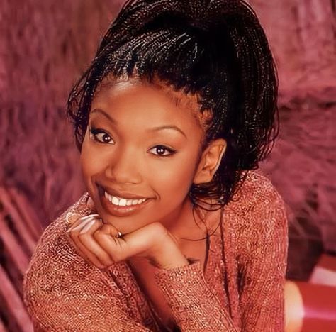 Brandy 90s Aesthetic, Brandy 90s, Brandy Norwood 90s, 90s Brandy Norwood, Brandy Norwood Braids, Brandy Norwood 90s Photoshoot, Brandy Norwood Moesha, Female Rnb Singers 90s, Early 2000s R&b