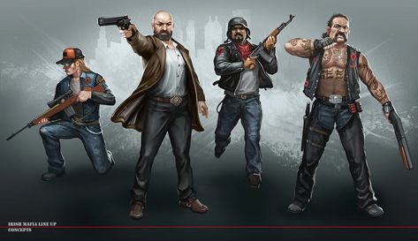 Cyberpunk Gang, Post Apocalyptic, Cyberpunk, Character Design, Quick Saves