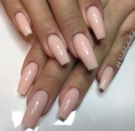 Narrow Coffin Shape Nails, Nail Thang, Coffin Nails Ombre, Bridesmaids Nails, Shape Nails, Nails Ombre, Coffin Shape Nails, Nail Art Inspo, Nail Colours