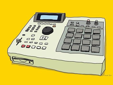 Akai MPC 2000XL Mpc Tattoos, Mpc 2000xl, Akai Mpc, Pretty Paintings, Graffiti Text, John Frusciante, Music Illustration, Trip Hop, Music Tech