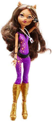 Amazon.com: Monster High Music Festival Doll Clawdeen Wolf: Toys & Games Purple Jumpsuit, Rock & Roll, Clawdeen Wolf, Custom Monster High Dolls, Monster High Characters, Sleeveless Suit, Music Fest, Monster High Doll, Monster High Dolls