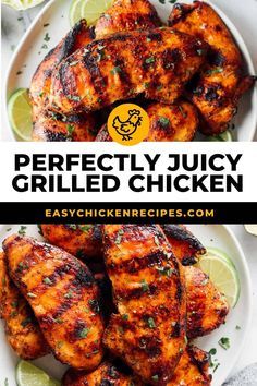 Quick Grilled Chicken Recipes, Quick Chicken Marinade For The Grill, Pellet Grill Chicken Breast, Seasoning For Grilled Chicken, Traeger Chicken Breast, Marinated Grilled Chicken Recipes, Simple Grilled Chicken, Best Grilled Chicken Marinade, Chicken Breast Marinade Recipes