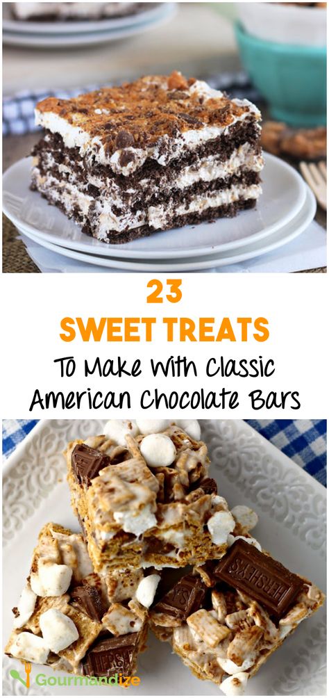 Dessert With Hershey Bars, Things To Make With Hershey Bars, Hersheys Chocolate Bar Recipes, Desserts Using Hershey Bars, Hershey Chocolate Recipes, Hershey Chocolate Bar Recipes, Hershey Bar Recipes, Hershey Bar Cookies, Hersheys Recipes