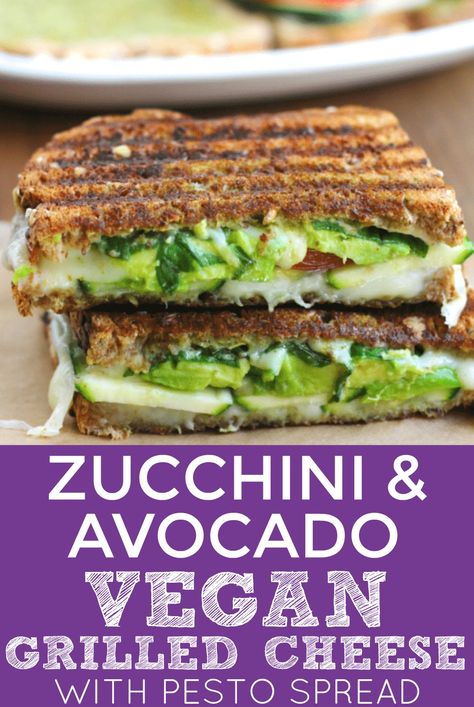 Avocado Sandwich Vegan, Zucchini Sandwich, Vegan Grilled Cheese, Vegetarian Grilling, Veg Sandwich, Ibs Diet, Avocado Vegan, Vegan Grilling, Healthy Grilling Recipes