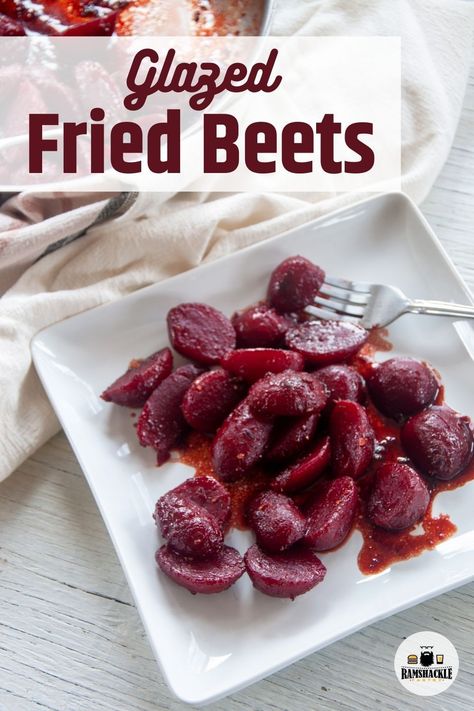 Fried Beets Recipe, Glazed Beets Recipe, Canned Beets Recipe, Fried Beets, Cooked Beets Recipe, Balsamic Vinegar Glaze, Beets Recipe, Balsamic Glaze Recipes, Beetroot Recipes