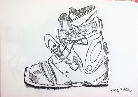 Ski Boot Tattoo, Line Drawing Practice, Ski Drawing, Ski Shoes, Classic European Style, Lead Light, Winter Patterns, Snow Gloves, Ski Club