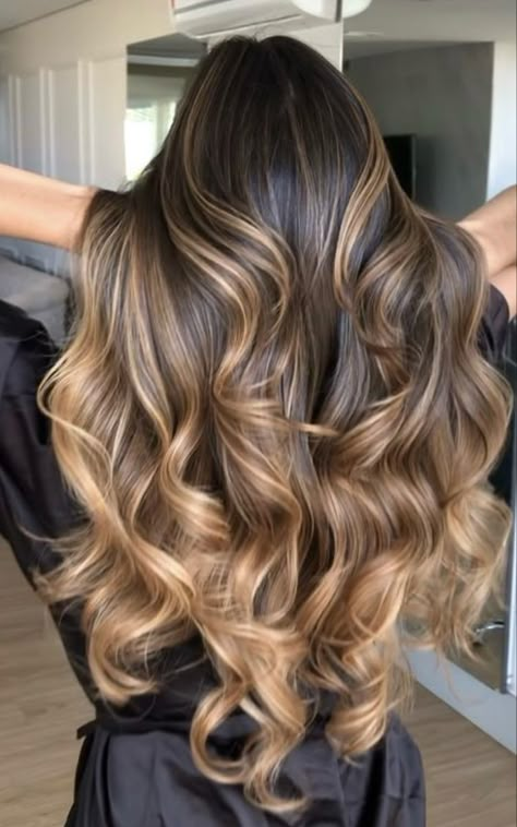 Balayage Hair Brunette With Blonde, Caramel Hair Highlights, Biolage Hair, Ice Blonde Hair, Hair With Highlights, Turquoise Hair, Brunette Hair With Highlights, Bridesmaid Hair Makeup, Caramel Balayage