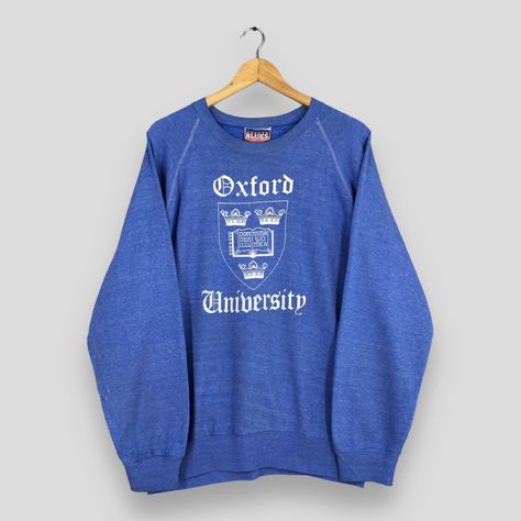 Oxford Sweater, Oxford University England, University Of Oxford, Oxford University, Fun Sweatshirts, University Blue, Blue Sweatshirt, Oct 31, Cambridge