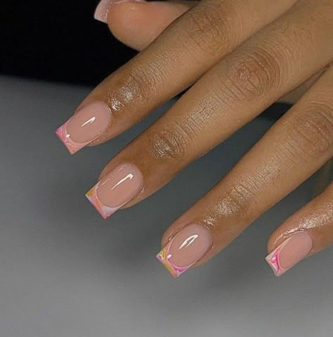 Short Nail Inspo Acrylic, Nail Inspo Acrylic, Short Nail Inspo, Salon Designs, Biab Nails, Brown Acrylic Nails, Acrylic Toe Nails, Hello Nails, Nails Nude