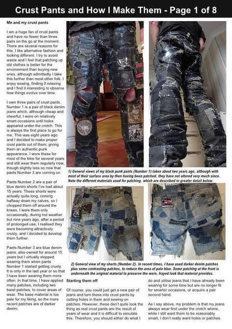 Crust Punk Fashion, Crust Pants, Gutter Punk, Punk Fashion Diy, Goth Rave, Patch Pants, Crust Punk, Upcycle Clothes Diy, Punk Patches