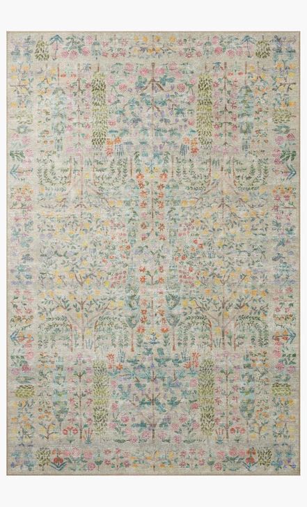 MAO-07 GROVE KHAKI | Loloi Rugs Rugs Direct, College House, Rug Size Guide, Loloi Rugs, Up House, Rug Direct, Whimsical Fashion, Apartment Room, Floral Botanical