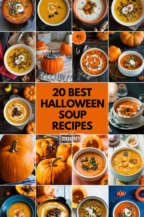 20 Best Halloween Soup Recipes Soup For Halloween Party, Soups For Halloween, Halloween Soups And Stews, Halloween Soup Recipes, Halloween Soup Ideas, Witches Brew Soup, Halloween Stew, Spooky Soup, Soup Halloween