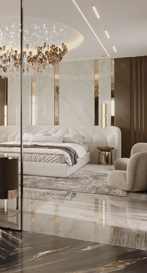 Graphic Design Interior, Architecture Graphic Design, Luxury Bedroom Design, Luxury Bedroom, Italian Marble, 3d Visualization, Luxurious Bedrooms, Freelancing Jobs, Design Interior