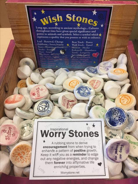 Worry stones Worry Stones For Kids, Polymer Clay Worry Stones Diy, Worry Stones Clay, Worry Stone Clay, Worry Stone Poem, Ceramic Worry Stones, Diy Worry Stones, Worry Stones Diy, Clay Worry Stones