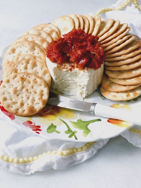 2 Minute Boursin Cheese Appetizer | herlongwayhome Boursin Cheese Appetizer, Boursin Cheese Appetizers, Boursin Appetizers, Boursin Cheese Recipes, Boursin Recipes, Cheese Recipes Appetizers, Cheese Appetizer, Easter Appetizers, Boursin Cheese