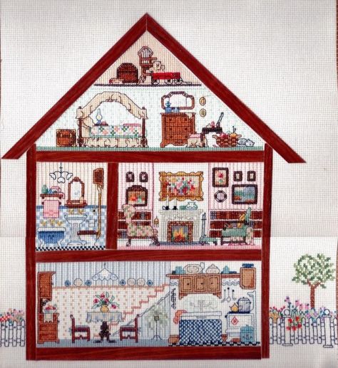 Cross Stitch Doll, Sheep Cross Stitch, Stitch Doll, Cross Stitch Freebies, House Illustration, Mini Cross Stitch, Hand Embroidery Projects, Holly Hobbie, Cross Stitch Charts