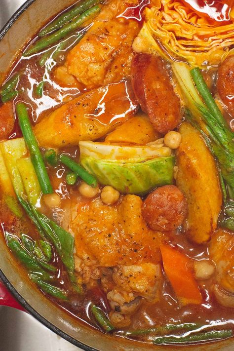 Chicken Pochero Recipe - Recipes by Nora Chicken Kaldereta Filipino Recipes, Chicken Pochero Filipino Recipe, Pochero Recipe Chicken, Chicken Filipino Recipe, Pochero Filipino Recipe, Pochero Recipe Beef, Pork Pochero Recipe, Chicken Pochero Recipe, Starvin Marvin